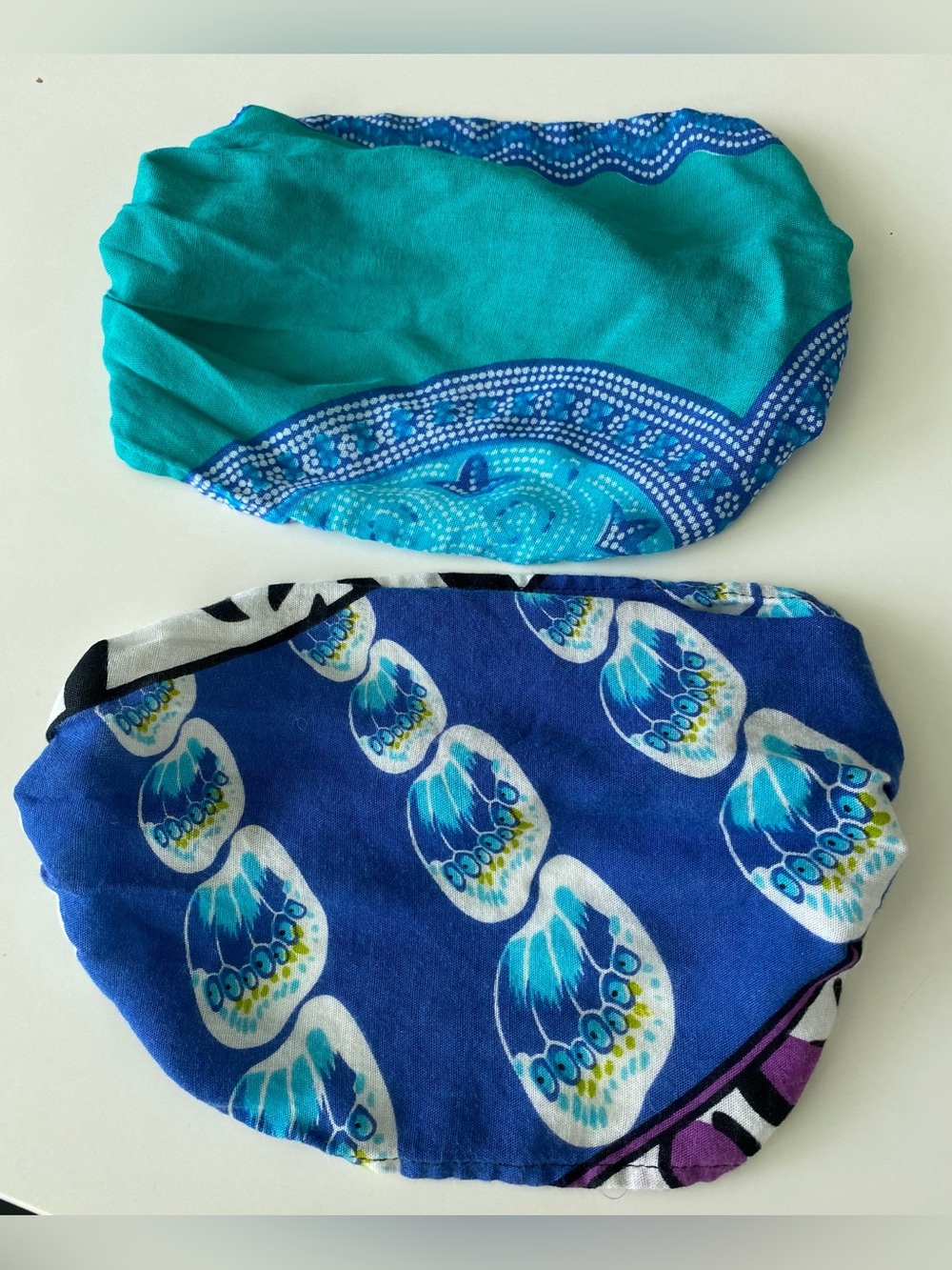 Turquoise & Blue Patterned - Women's Hair Accessories